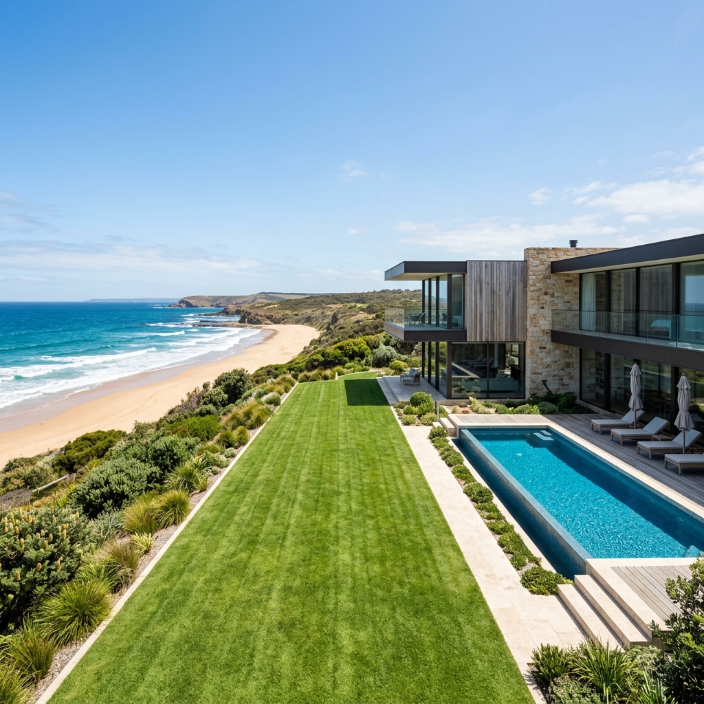 Pristine coastal garden on Phillip Island